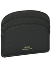 Demi Lune Card Wallet Black - A.P.C. - BALAAN 5