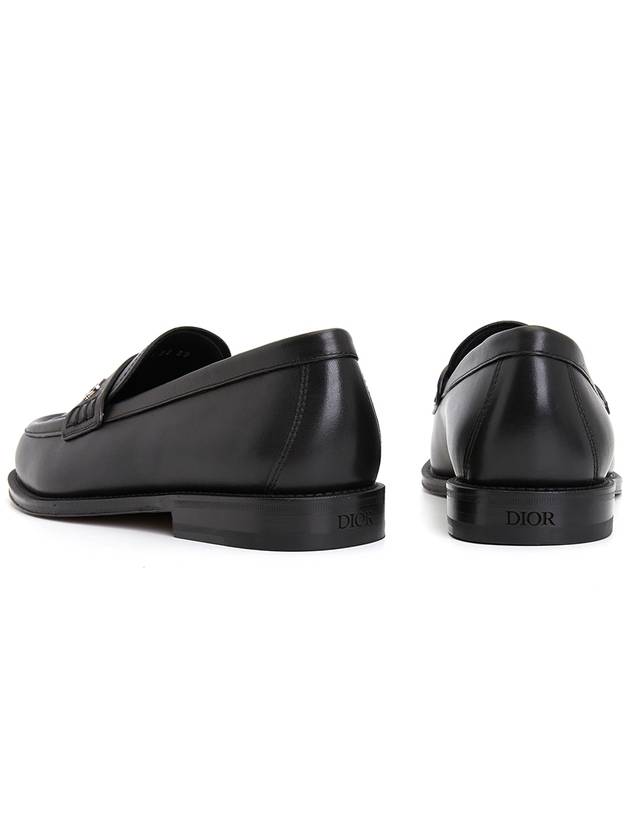 Granville Oblique Leather Loafer Black - DIOR - BALAAN 7