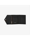 Matelasse Monogram Quilting Flap Half Wallet Black - SAINT LAURENT - BALAAN 3