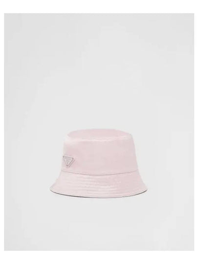 Re-Nylon Triangle Logo Bucket Hat Alabaster Pink - PRADA - BALAAN 2