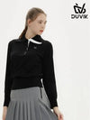 color combination wide collar knit sweater DD3WSW253BK - DUVIK - BALAAN 1