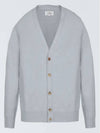 Cashmere Back Stitch Cardigan Pale Blue - MAISON MARGIELA - BALAAN 3