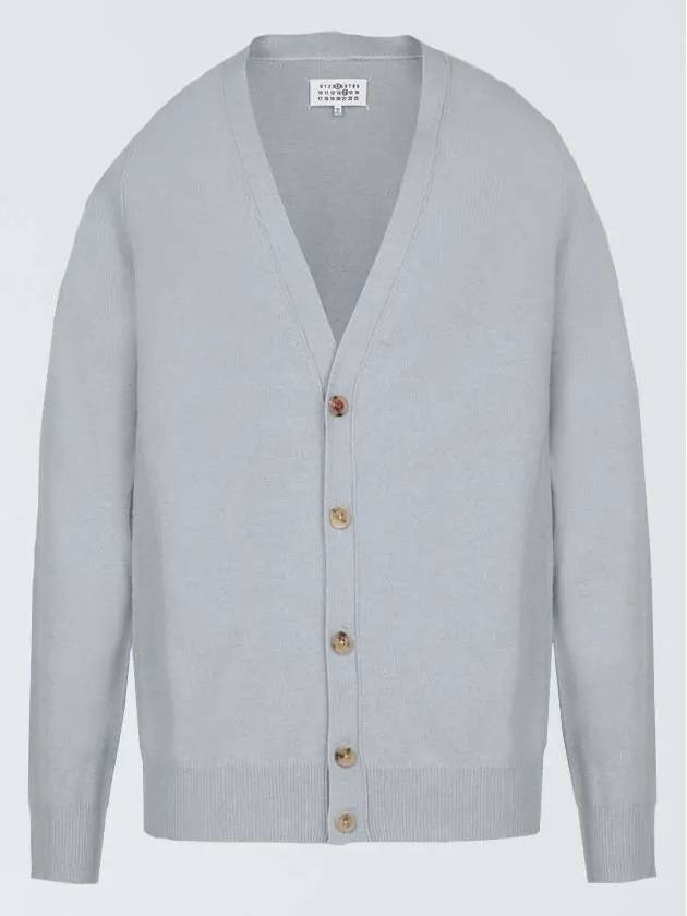 Cashmere Back Stitch Cardigan Pale Blue - MAISON MARGIELA - BALAAN 3