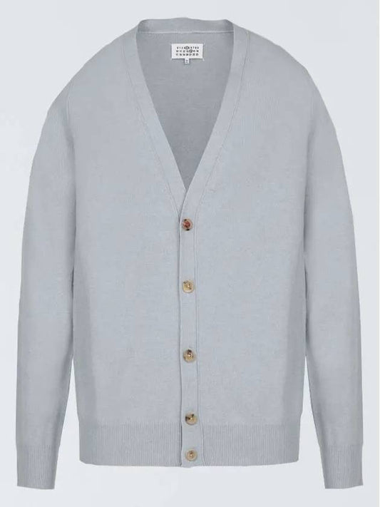 Cashmere Back Stitch Cardigan Pale Blue - MAISON MARGIELA - BALAAN 2