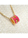 Mini Pop H Pendant Necklace Gold Rose Extreme - HERMES - BALAAN 7