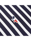 Fox Logo Stripe Long Sleeve T-Shirt Navy - MAISON KITSUNE - BALAAN 5