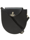 Linda Half Moon Saddle Cross Bag Black - VIVIENNE WESTWOOD - BALAAN 3