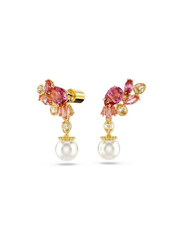 Gemma Tone Drop Earrings Pink - SWAROVSKI - BALAAN 1