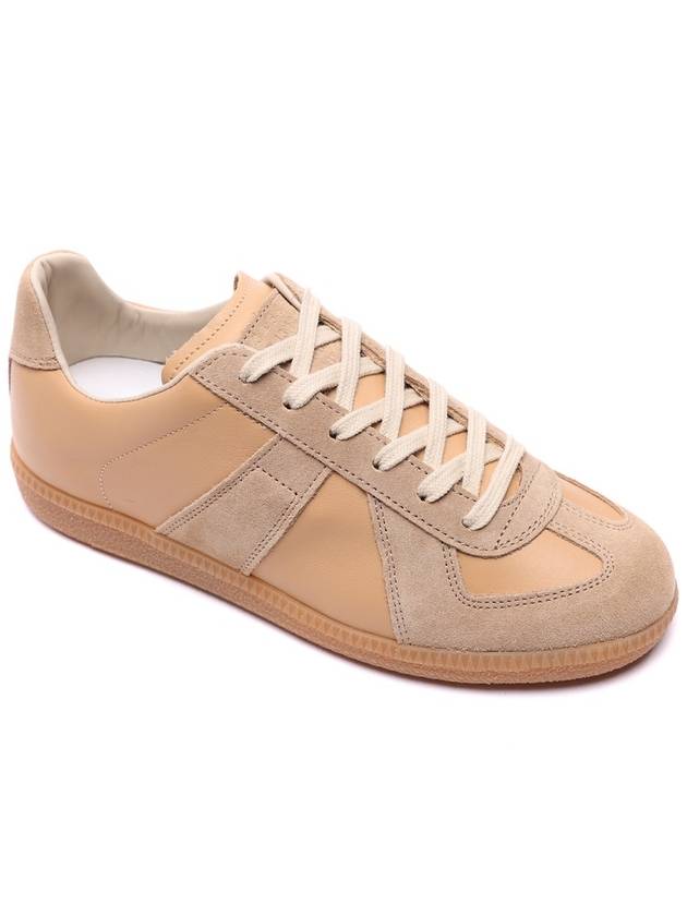 Replica Calfskin Low Top Sneakers Beige - MAISON MARGIELA - BALAAN 4