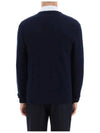 Men's Logo V-neck Wool Cardigan Navy - POLO RALPH LAUREN - BALAAN 5