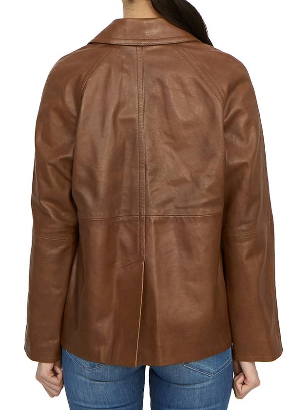 15441021650 ORIA 001 Women s Leather Jacket - MAX MARA - BALAAN 5