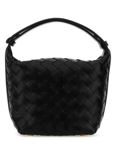 Candy Wallace Intrecciato Tote Bag Black - BOTTEGA VENETA - BALAAN 1