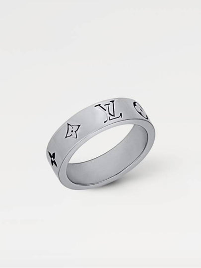 Mosaic Thin Ring Silver - LOUIS VUITTON - BALAAN 2