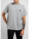 Marker Arrow Round Short Sleeve T-Shirt Gray - OFF WHITE - BALAAN 4