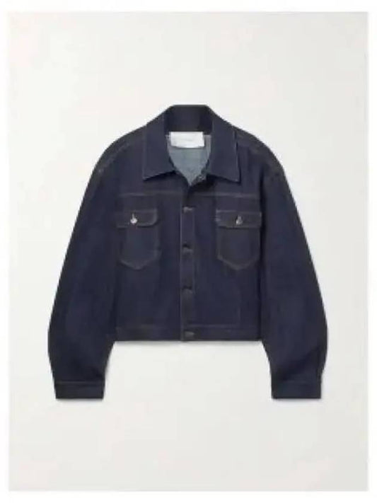 Ness Cropped Denim Trucker Jacket Indigo 7552W2807IND - THE ROW - BALAAN 2