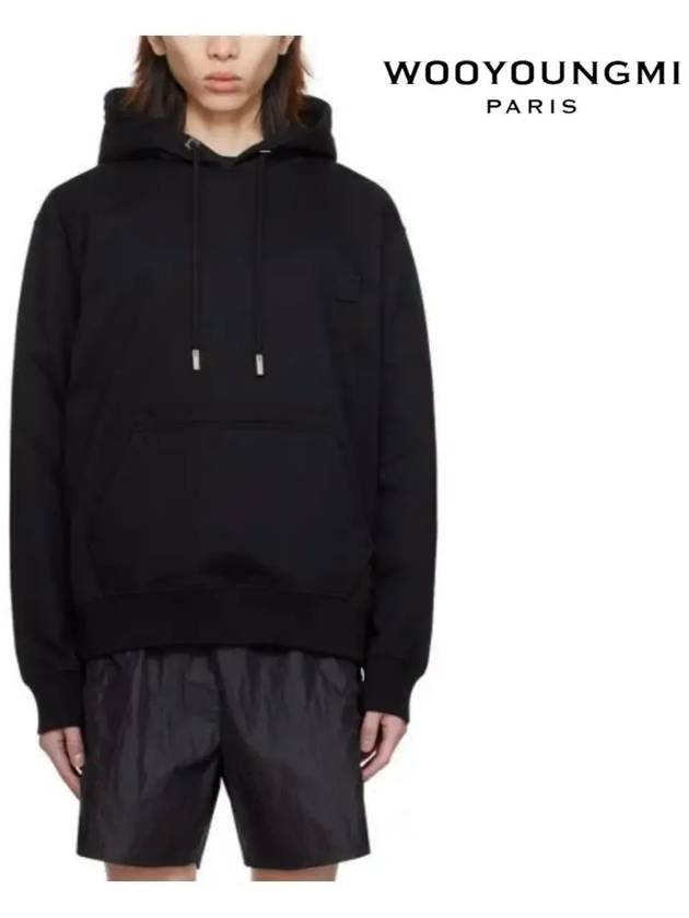 Gradient Embossing Back Logo Hoodie Hooded Men s T Shirt Black - WOOYOUNGMI - BALAAN 3