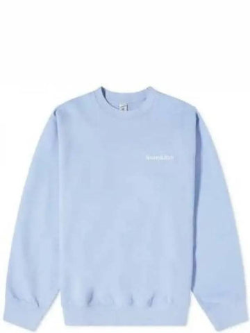 Health is Wells Crew Neck Sweatshirt Light Blue CRAW2350PW 1012342 - SPORTY & RICH - BALAAN 1