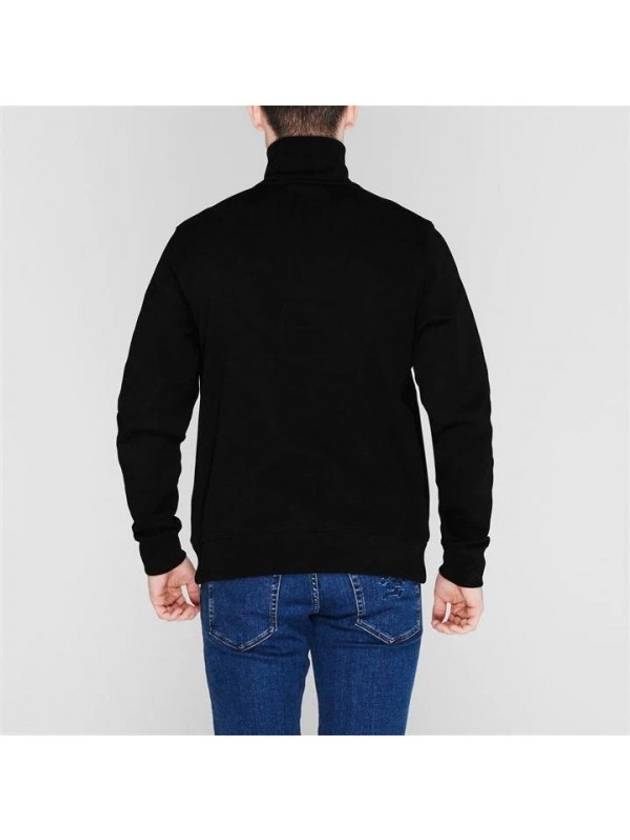 Classic Fit Half Zip Up Knit Top Black - LACOSTE - BALAAN 3