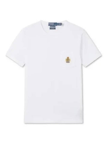 30 reward points Crest Capsule custom slim fit jersey t shirt white - POLO RALPH LAUREN - BALAAN 1