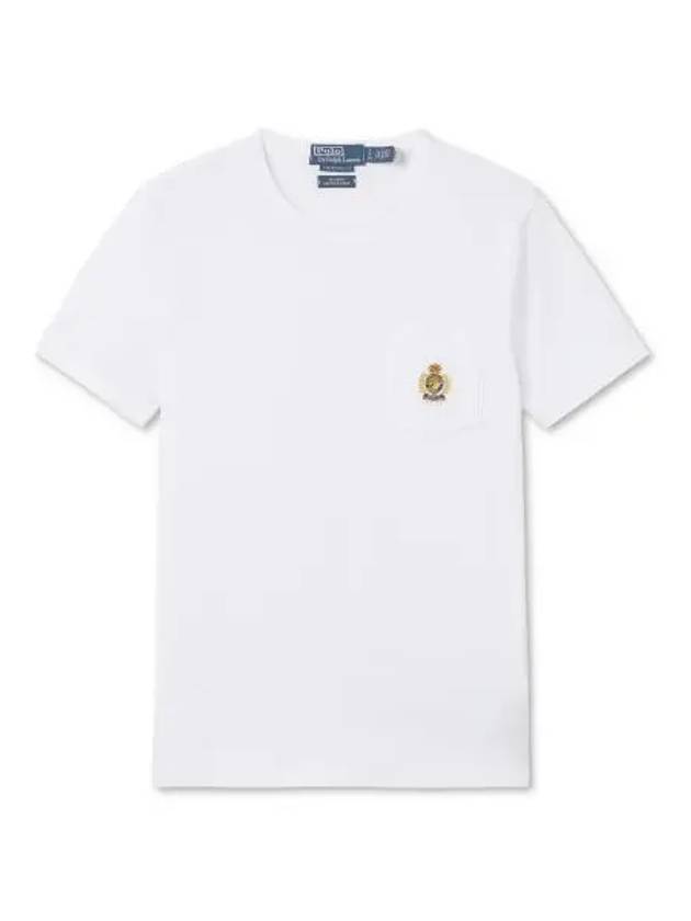 30 Paid Crest Capsule Custom Slim Fit Jersey T Shirt White - POLO RALPH LAUREN - BALAAN 1