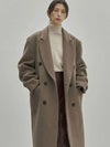 Cashmere double-breasted coat beige - NOIRER FOR WOMEN - BALAAN 1