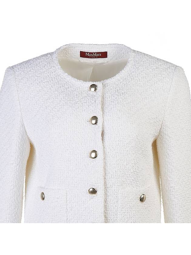 Women's Gavino Cotton Jacket White - MAX MARA - BALAAN 5