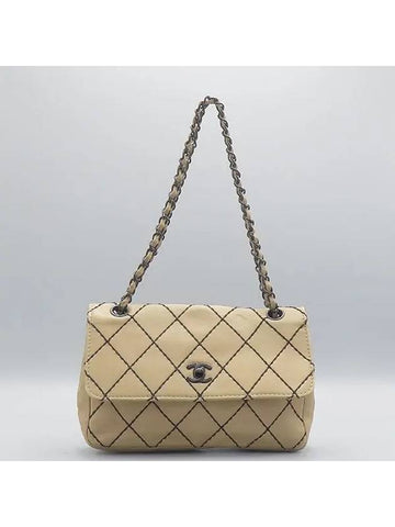 brown shoulder bag - CHANEL - BALAAN 1