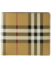 Check Motif Half Wallet Beige - BURBERRY - BALAAN 2