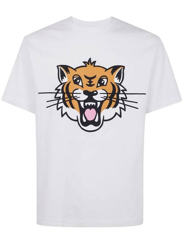 Kenzo Happy Tiger Printed T-Shirt Clothing - KENZO - BALAAN 1