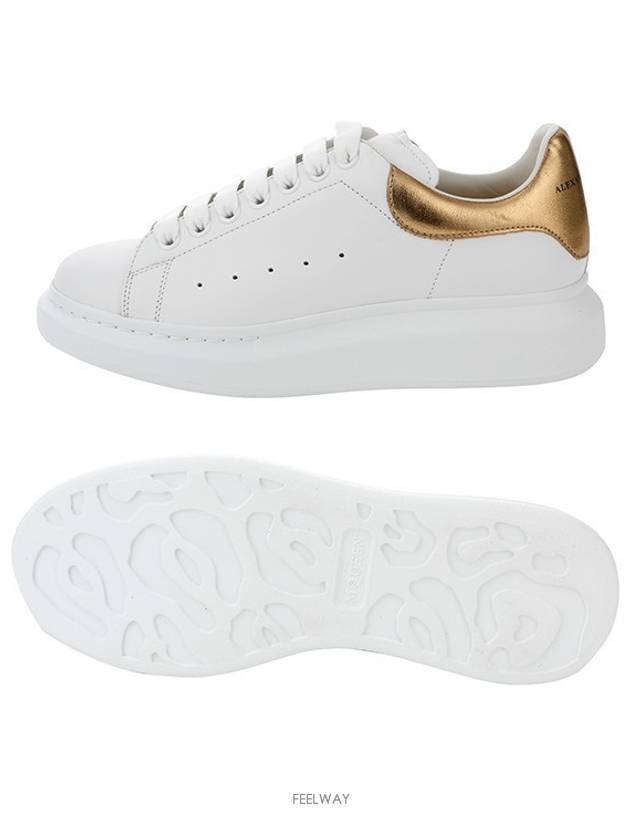 Oversole Gold Tab Low Top Sneakers White - ALEXANDER MCQUEEN - BALAAN 7