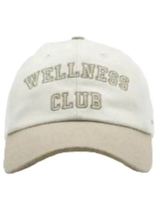 Wellness Club Flannel Hat Off White Cap - SPORTY & RICH - BALAAN 1