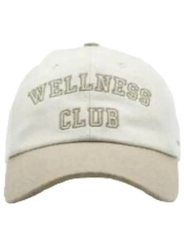 Wellness Club Flannel Hat Off White - SPORTY & RICH - BALAAN 1