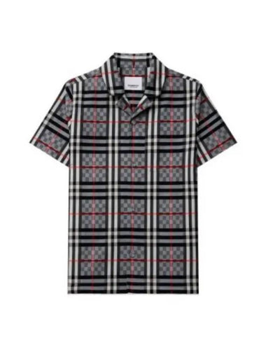 Kids Checkerboard Stretch Short Sleeve Shirt 8047430 Outlet Italy - BURBERRY - BALAAN 1