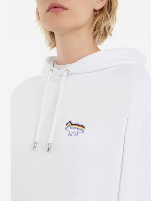 Rainbow Fox Hoodie White - MAISON KITSUNE - BALAAN 7