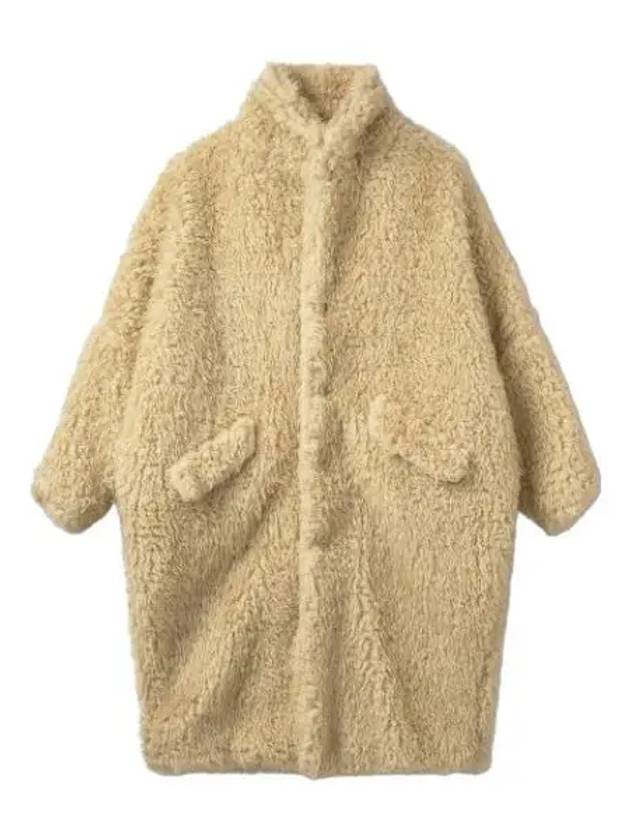 MM6 oversized double fur coat beige - MAISON MARGIELA - BALAAN 1