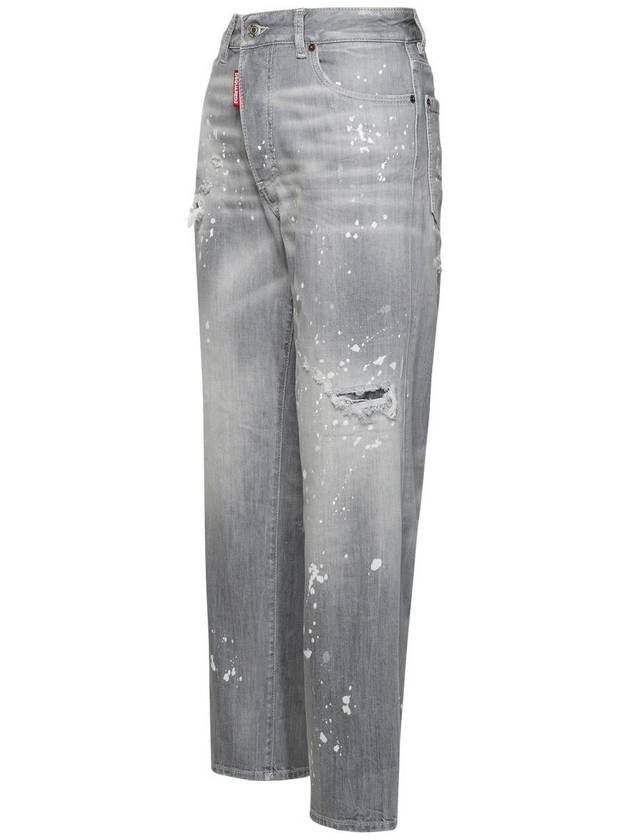 Denim Straight Pants S75LB0903 S30260 852 GRAY - DSQUARED2 - BALAAN 3