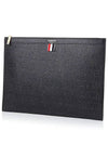 Medium Document Holder Clutch Bag Black - THOM BROWNE - BALAAN 3