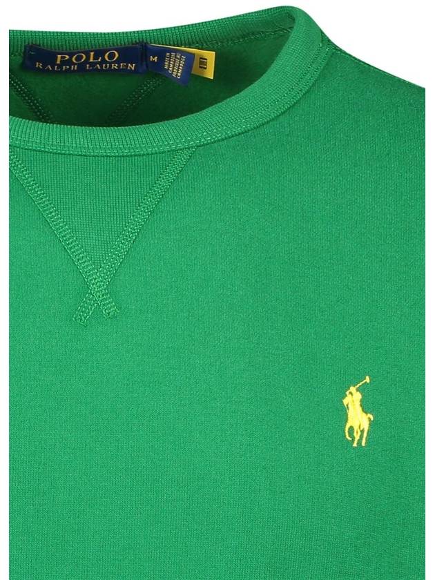 Embroidered Logo Pony Crew Neck Sweatshirt Green - POLO RALPH LAUREN - BALAAN 4