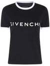 Archetype Slim Fit Cotton Short Sleeve T-Shirt Black - GIVENCHY - BALAAN 1