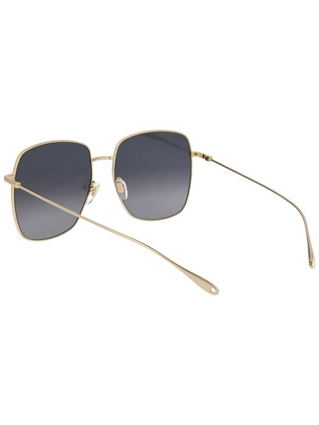 Eyewear Square Metal Gold Sunglasses Gray - GUCCI - BALAAN 5