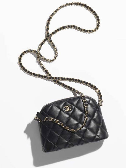 CC Logo Mini Pouch Cross Bag Black - CHANEL - BALAAN 2