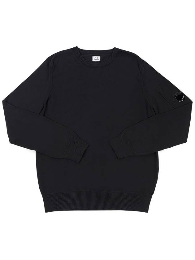 Men's Lens Wappen Cotton Sweatshirt Black - CP COMPANY - BALAAN 2