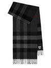 Iconic Check Cashmere Scarf Grey - BURBERRY - BALAAN 2