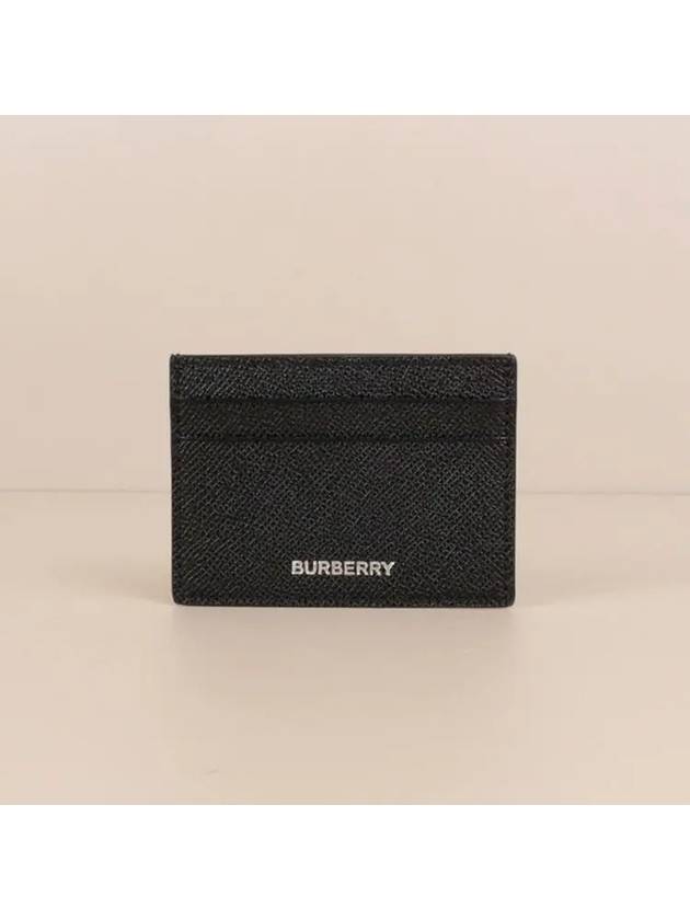 Grainy Leather Card Wallet Black - BURBERRY - BALAAN 3