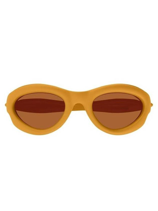 Eyewear BV1162S 004 Oval Frame Sunglasses Orange - BOTTEGA VENETA - BALAAN 1