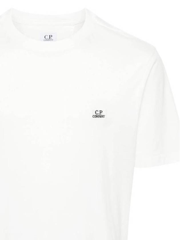 Logo Short Sleeve T-Shirt White - CP COMPANY - BALAAN 3