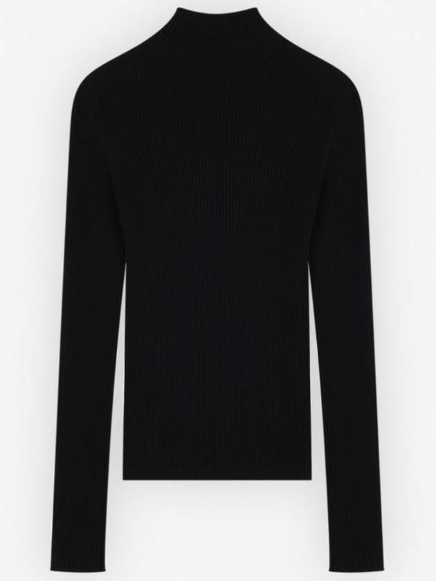 Bold Fox Head Patch Turtleneck Black - MAISON KITSUNE - BALAAN 3