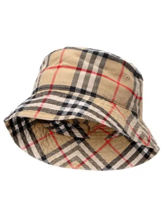 Checkered Cotton Bucket Hat Women s - BURBERRY - BALAAN 1