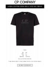 Print Logo Short Sleeve T-Shirt Black - CP COMPANY - BALAAN 3