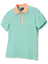 Puff Half Zip Up Collar T-Shirt Women MINT - 20THHOLE - BALAAN 5